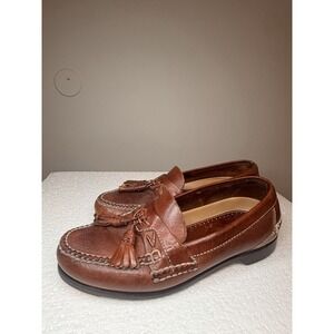 Johnston & Murphy Men's Brown Leather Tassel Loafers Size 8.5M